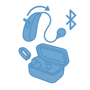 Put your hearing aids into pairing mode